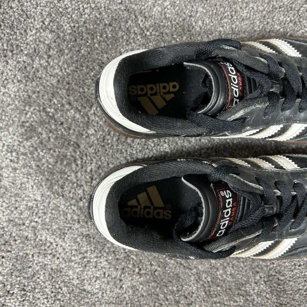Adidas Samba 036516 Kids Sz 13K Black Indoor Classic Athletic Soccer Shoes Used - Picture 10 of 12